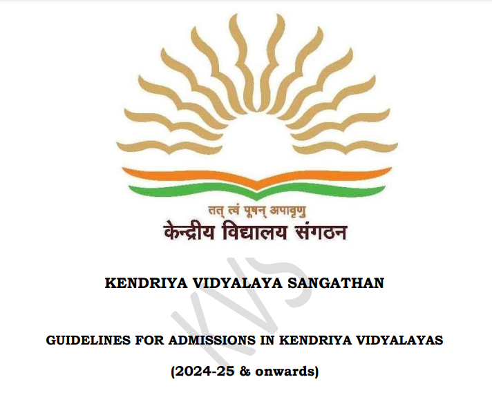 KVS Class 1 Admission 2024 Notification